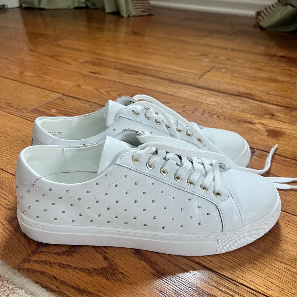 Brand New Talbots Sneakers with Gold Studs